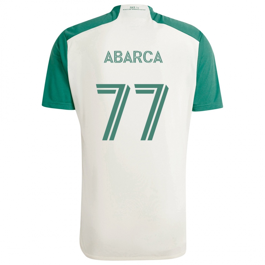 Kinderen Diego Abarca #77 Bruine Kleuren Groen Uitshirt Uittenue 2024/25 T-Shirt