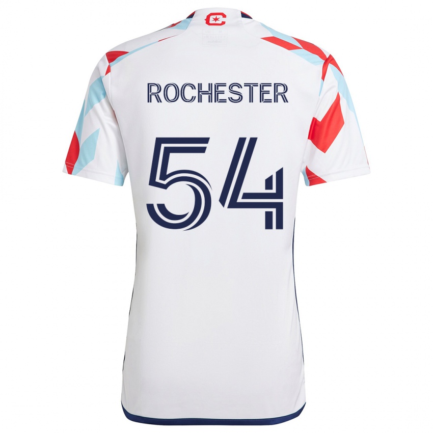 Kinderen Lamonth Rochester #54 Wit Rood Blauw Uitshirt Uittenue 2024/25 T-Shirt