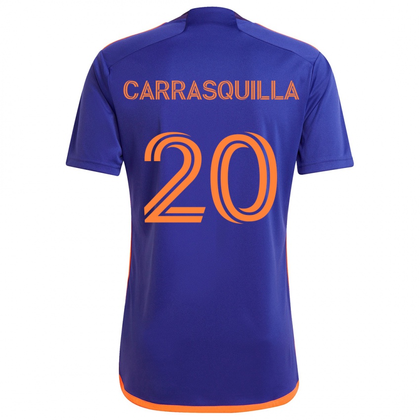 Kinderen Adalberto Carrasquilla #20 Paars Oranje Uitshirt Uittenue 2024/25 T-Shirt