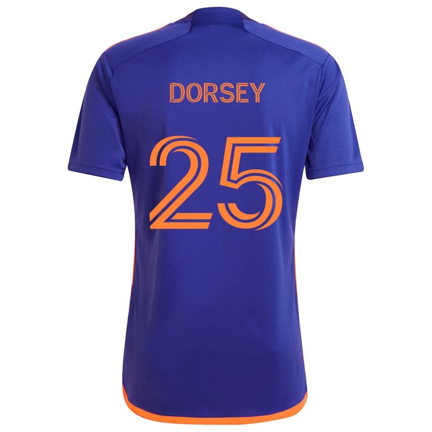 Kinderen Griffin Dorsey #25 Paars Oranje Uitshirt Uittenue 2024/25 T-Shirt