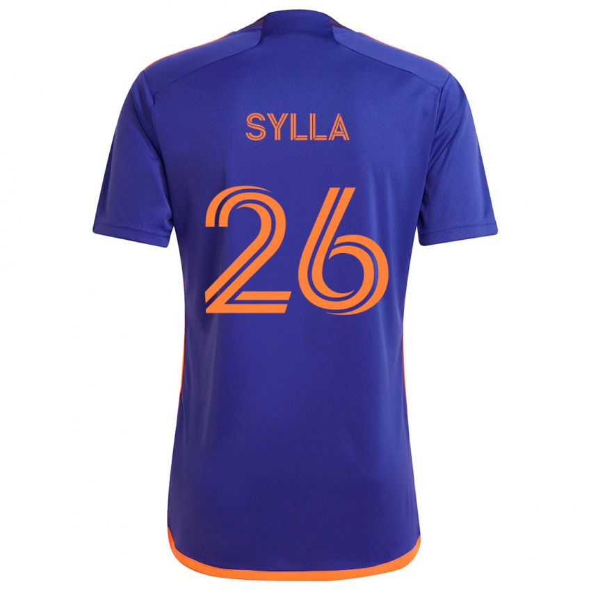 Kinderen Ousmane Sylla #26 Paars Oranje Uitshirt Uittenue 2024/25 T-Shirt