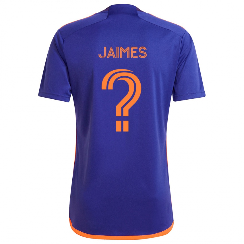 Kinderen Angel Jaimes #0 Paars Oranje Uitshirt Uittenue 2024/25 T-Shirt