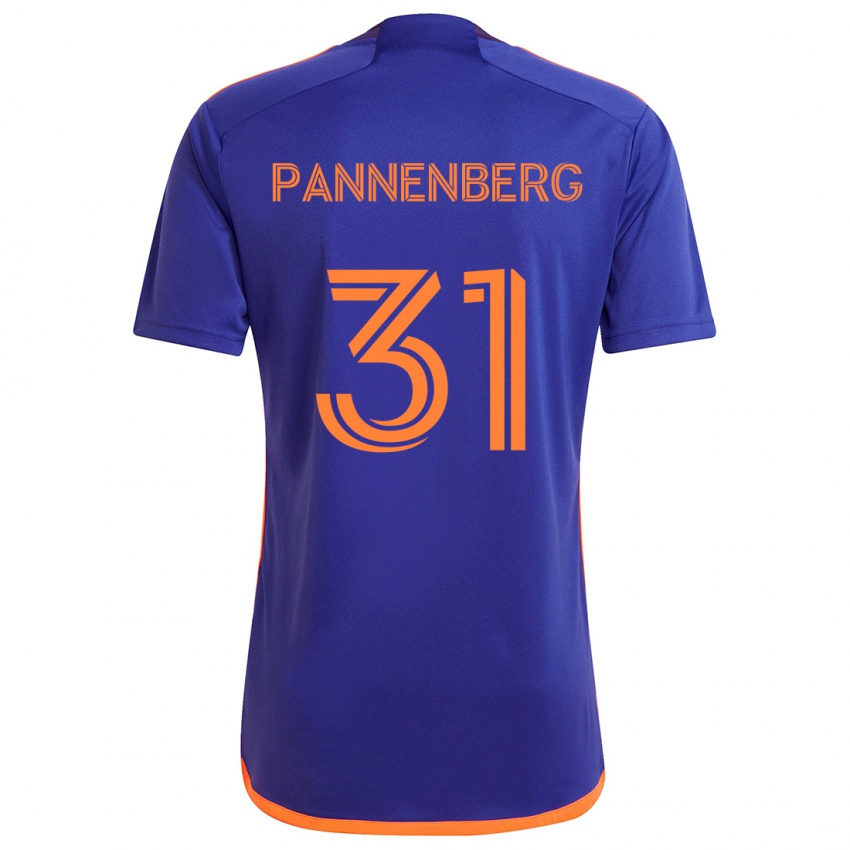 Kinderen Andrew Pannenberg #31 Paars Oranje Uitshirt Uittenue 2024/25 T-Shirt