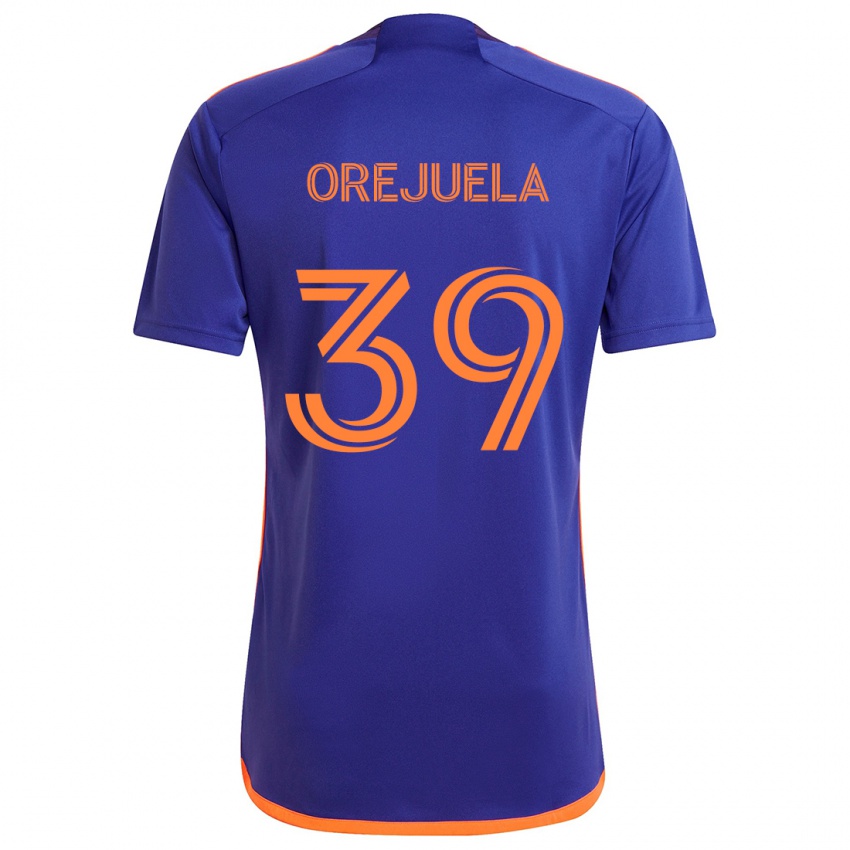 Kinderen Jesus Orejuela #39 Paars Oranje Uitshirt Uittenue 2024/25 T-Shirt