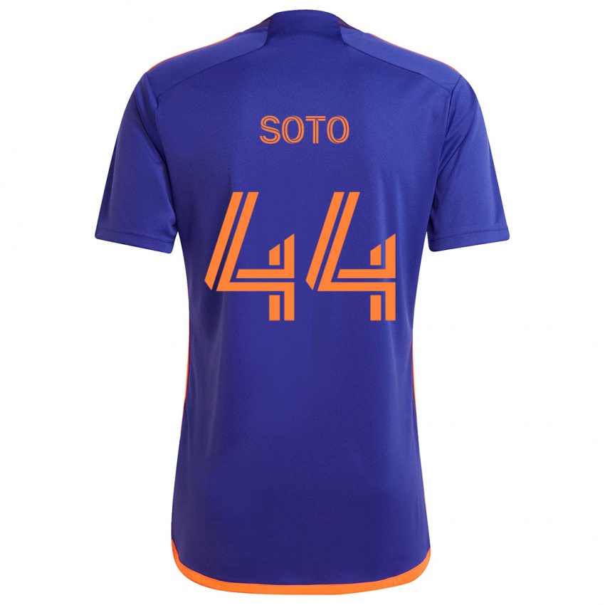 Kinderen Ezekiel Soto #44 Paars Oranje Uitshirt Uittenue 2024/25 T-Shirt