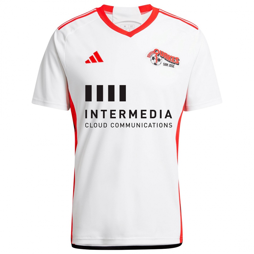 Kinderen Kevin Oseguera #0 Wit Rood Uitshirt Uittenue 2024/25 T-Shirt