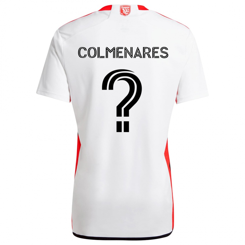 Kinderen Mateo Colmenares #0 Wit Rood Uitshirt Uittenue 2024/25 T-Shirt