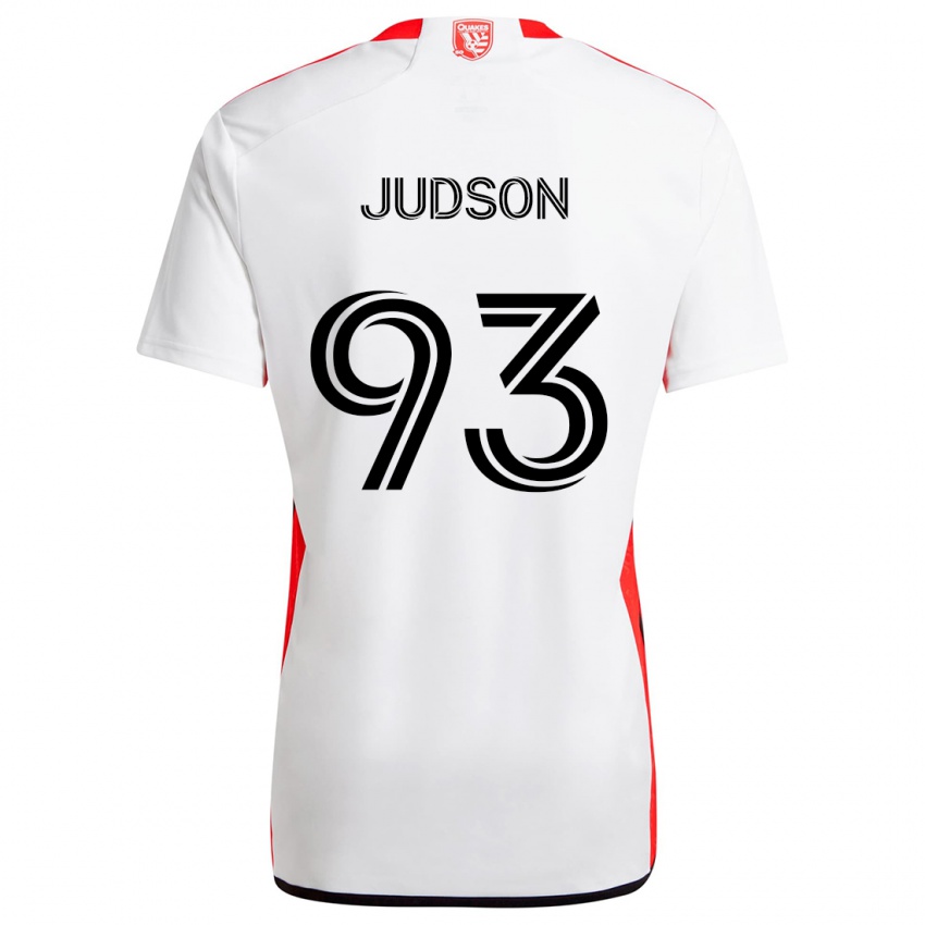 Kinderen Judson #93 Wit Rood Uitshirt Uittenue 2024/25 T-Shirt