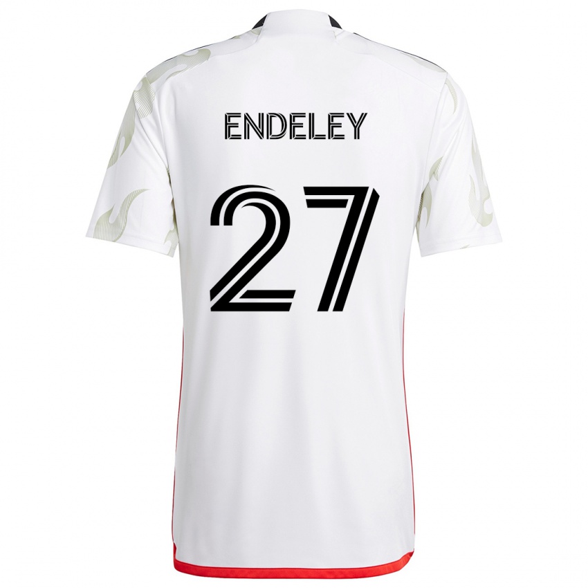 Kinderen Herbert Endeley #27 Wit Rood Zwart Uitshirt Uittenue 2024/25 T-Shirt