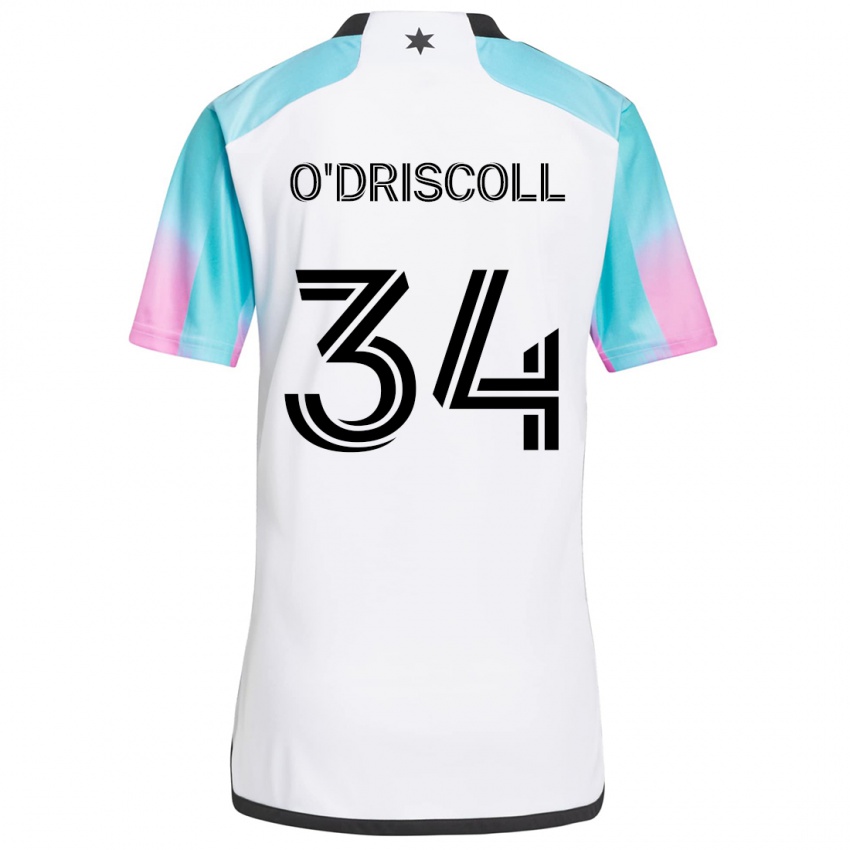 Kinderen Rory O'driscoll #34 Wit Blauw Zwart Uitshirt Uittenue 2024/25 T-Shirt