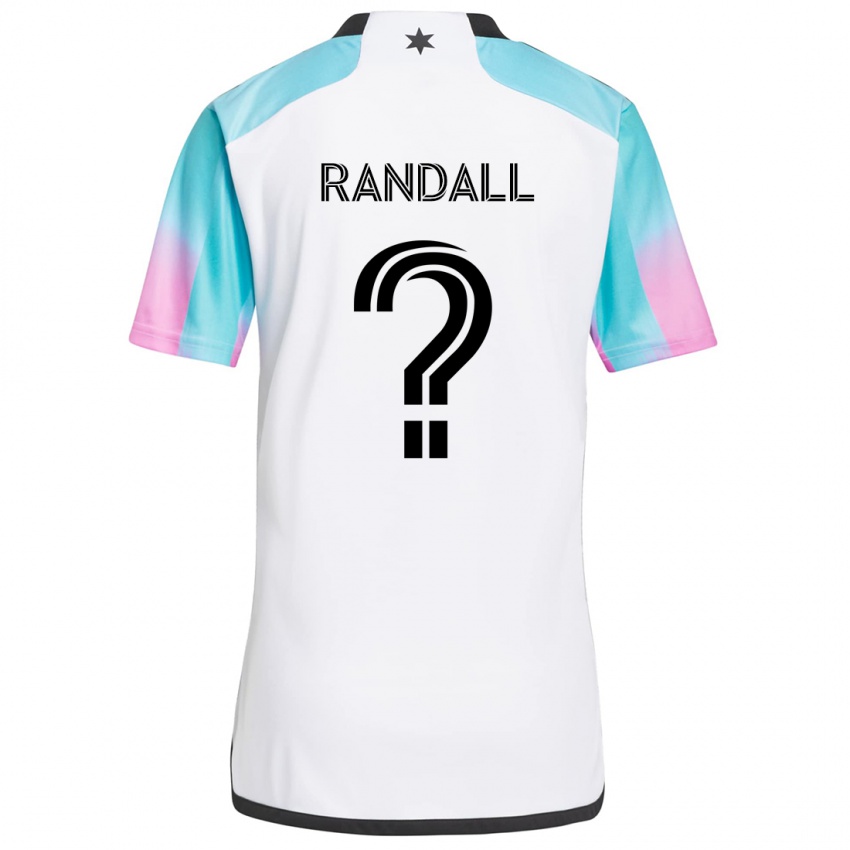 Kinderen Alisa Randall #0 Wit Blauw Zwart Uitshirt Uittenue 2024/25 T-Shirt