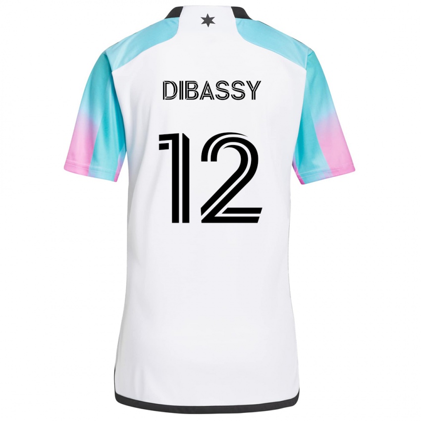 Kinderen Bakaye Dibassy #12 Wit Blauw Zwart Uitshirt Uittenue 2024/25 T-Shirt