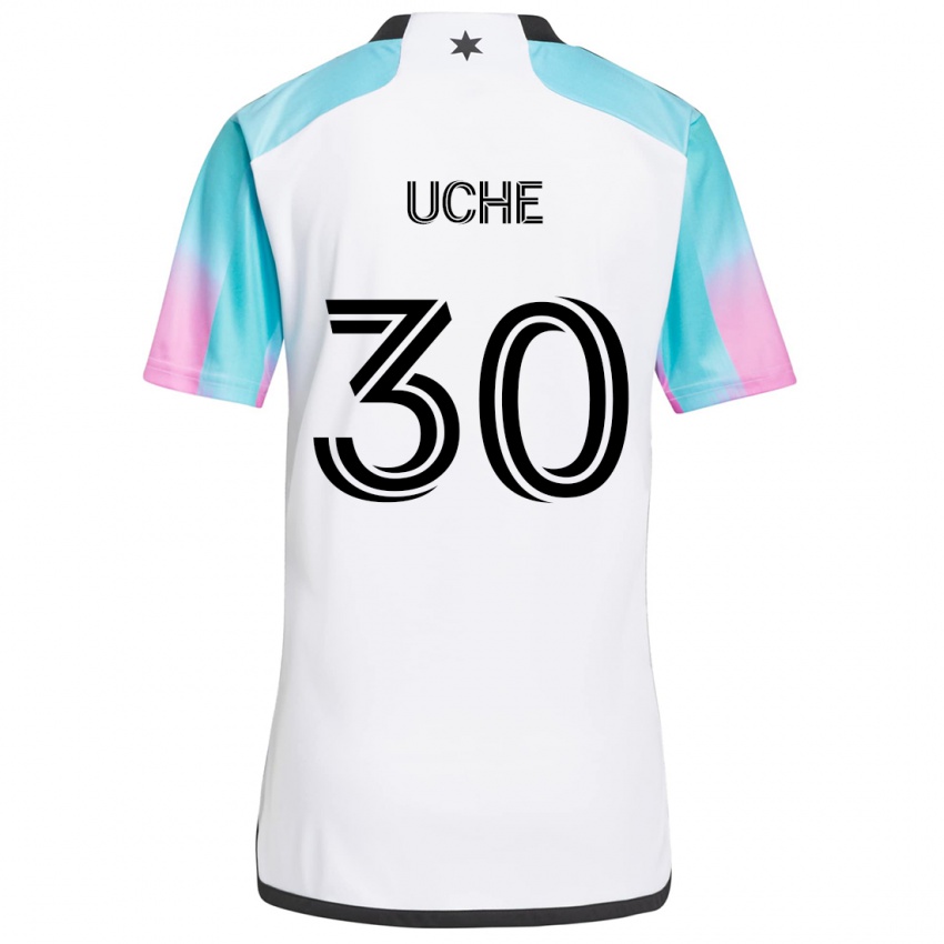 Kinderen Cc Uche #30 Wit Blauw Zwart Uitshirt Uittenue 2024/25 T-Shirt