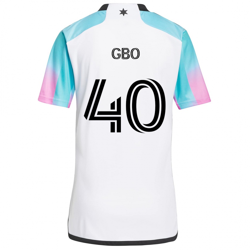 Kinderen Cedrik Gbo #40 Wit Blauw Zwart Uitshirt Uittenue 2024/25 T-Shirt