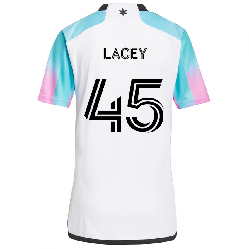 Kinderen Kameron Lacey #45 Wit Blauw Zwart Uitshirt Uittenue 2024/25 T-Shirt