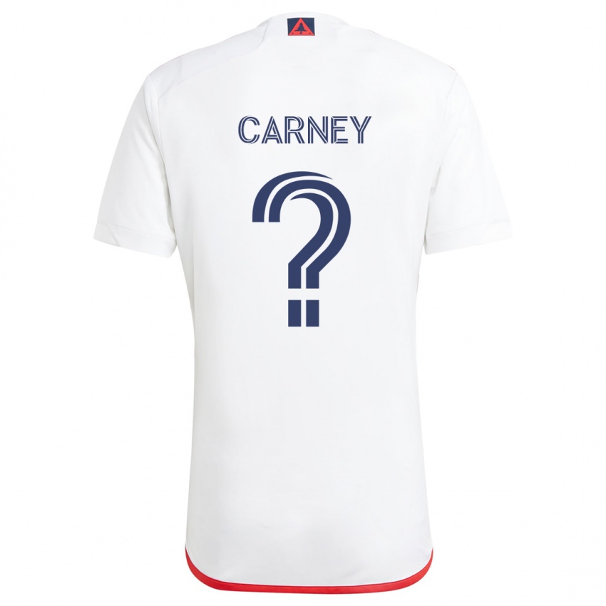 Kinderen Ryan Carney #0 Wit Rood Uitshirt Uittenue 2024/25 T-Shirt