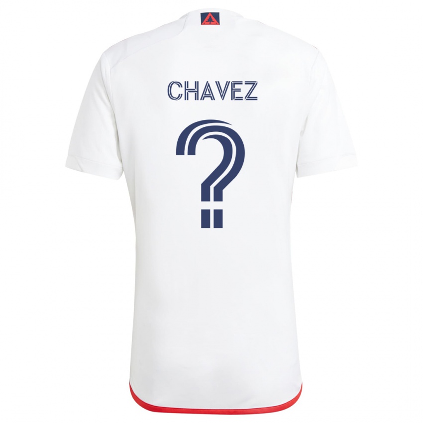 Kinderen Gabriel Chávez #0 Wit Rood Uitshirt Uittenue 2024/25 T-Shirt