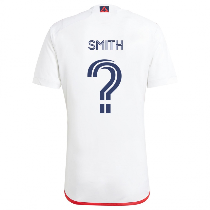 Kinderen Braedon Smith #0 Wit Rood Uitshirt Uittenue 2024/25 T-Shirt