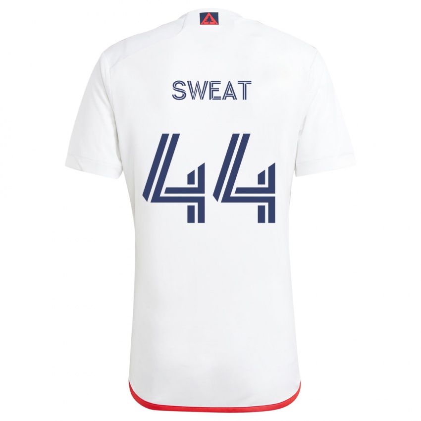 Kinderen Ben Sweat #44 Wit Rood Uitshirt Uittenue 2024/25 T-Shirt