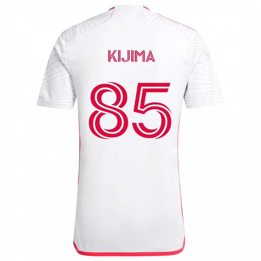 Kinderen Hosei Kijima #85 Wit Rood Uitshirt Uittenue 2024/25 T-Shirt