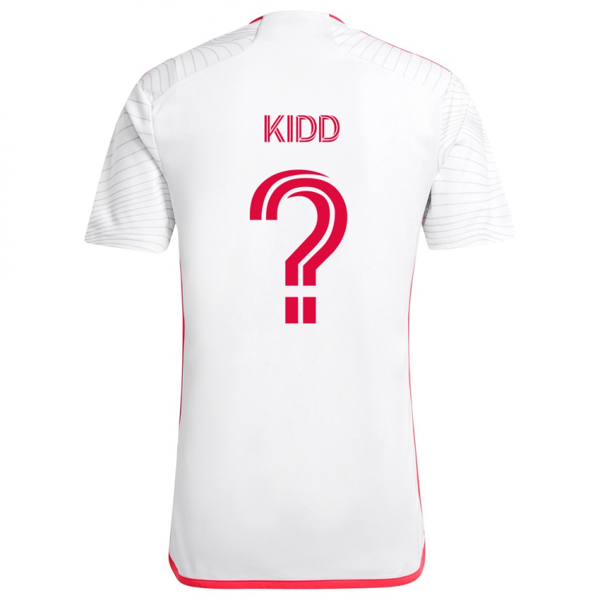 Kinderen Matteo Kidd #0 Wit Rood Uitshirt Uittenue 2024/25 T-Shirt