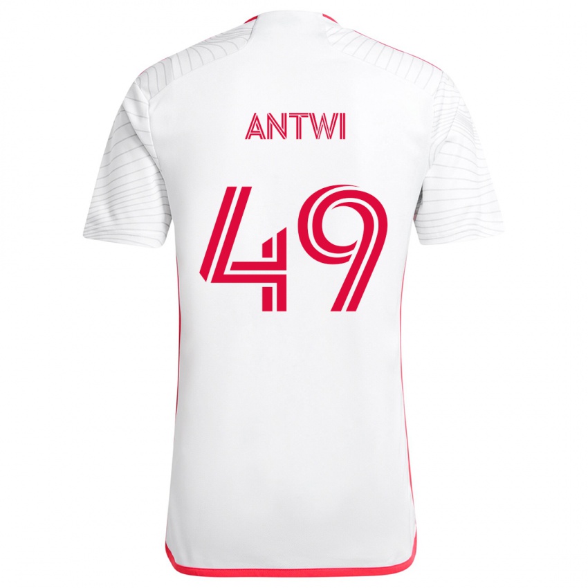 Kinderen Seth Antwi #49 Wit Rood Uitshirt Uittenue 2024/25 T-Shirt