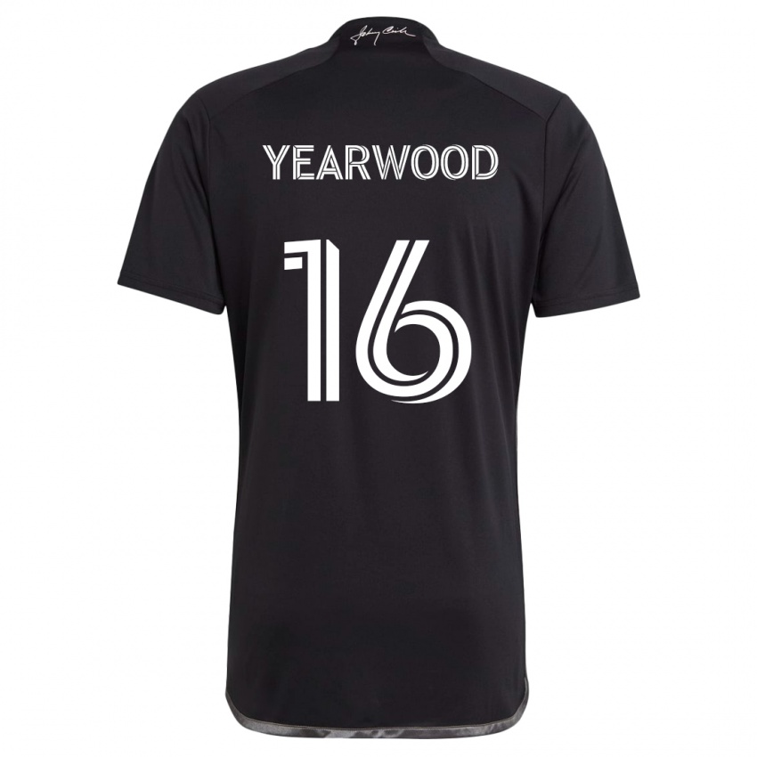 Kinderen Dru Yearwood #16 Zwart Uitshirt Uittenue 2024/25 T-Shirt