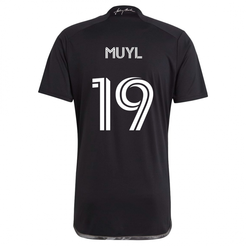 Kinderen Alex Muyl #19 Zwart Uitshirt Uittenue 2024/25 T-Shirt