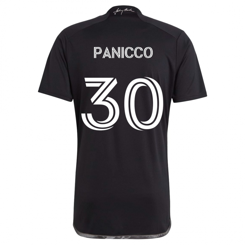 Kinderen Elliot Panicco #30 Zwart Uitshirt Uittenue 2024/25 T-Shirt