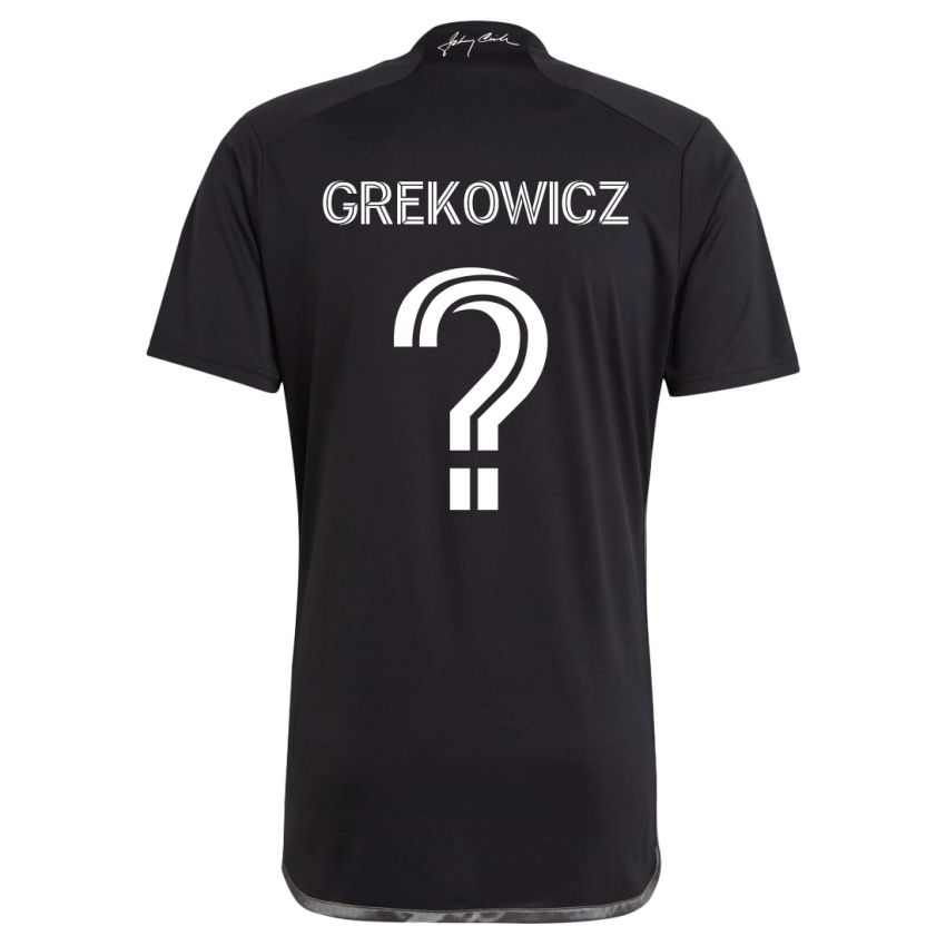 Kinderen Jacob Grekowicz #0 Zwart Uitshirt Uittenue 2024/25 T-Shirt