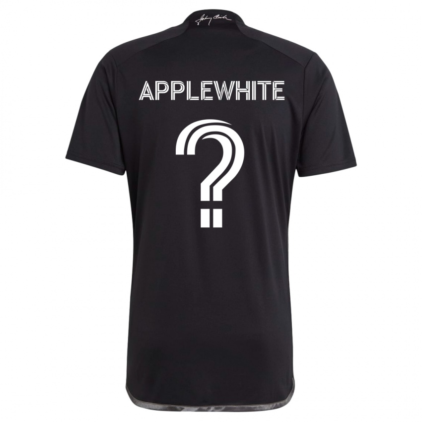 Kinderen Christopher Applewhite #0 Zwart Uitshirt Uittenue 2024/25 T-Shirt