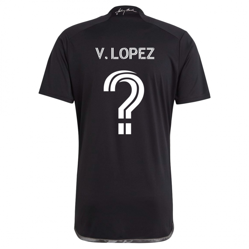 Kinderen Alejandro Velazquez-Lopez #0 Zwart Uitshirt Uittenue 2024/25 T-Shirt