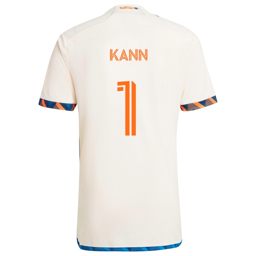 Kinderen Alec Kann #1 Wit Oranje Uitshirt Uittenue 2024/25 T-Shirt