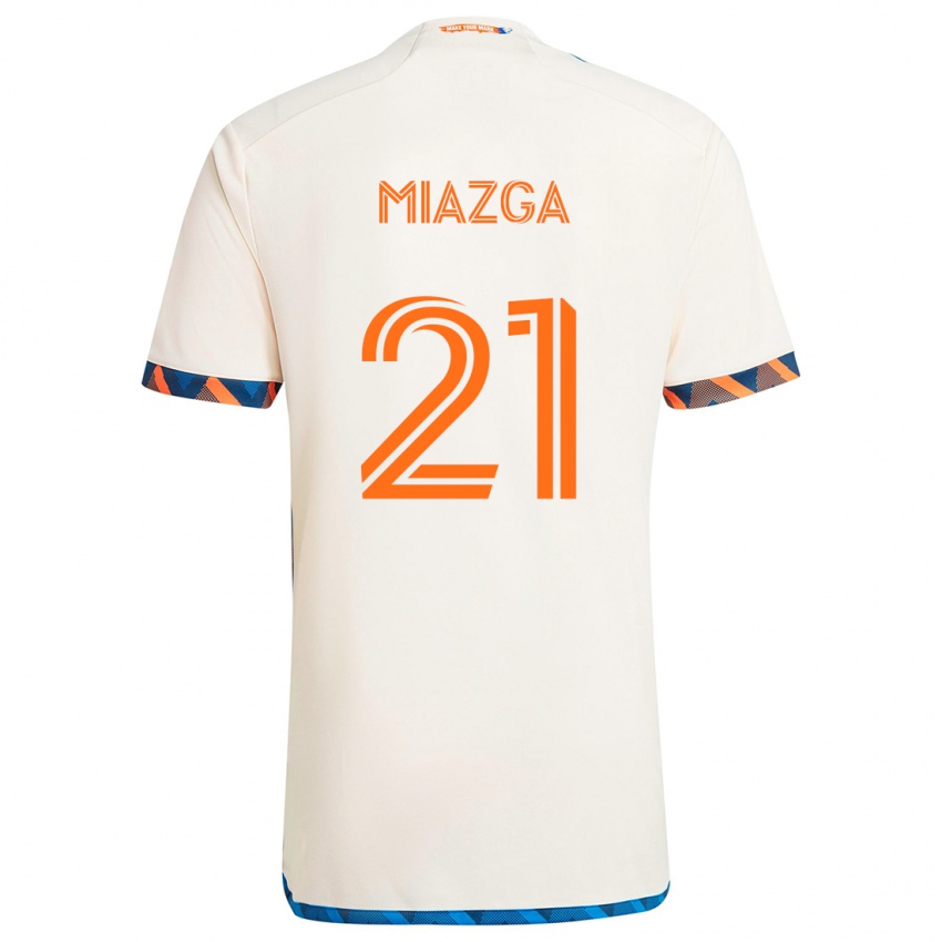 Kinderen Matt Miazga #21 Wit Oranje Uitshirt Uittenue 2024/25 T-Shirt