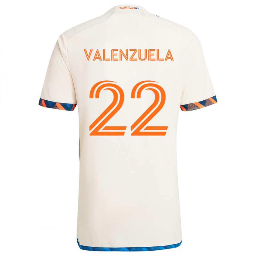 Kinderen Gerardo Valenzuela #22 Wit Oranje Uitshirt Uittenue 2024/25 T-Shirt