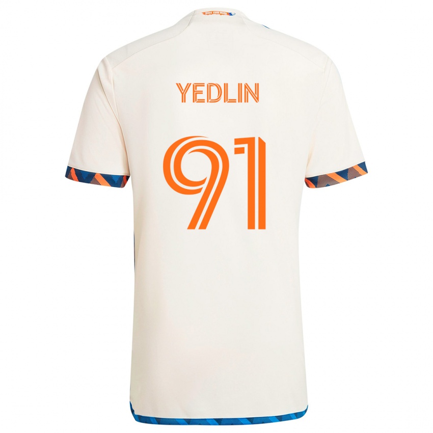 Kinderen Deandre Yedlin #91 Wit Oranje Uitshirt Uittenue 2024/25 T-Shirt