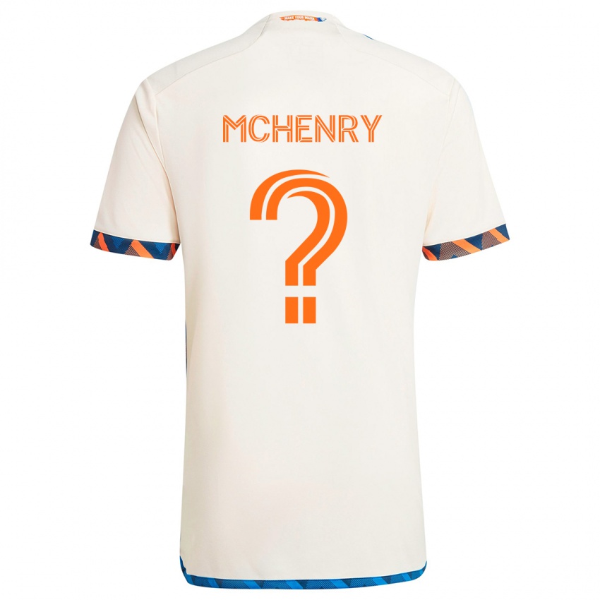 Kinderen Nicholas Mchenry #0 Wit Oranje Uitshirt Uittenue 2024/25 T-Shirt