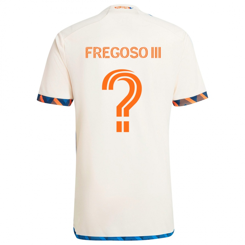 Kinderen Arturo Fregoso Iii #0 Wit Oranje Uitshirt Uittenue 2024/25 T-Shirt