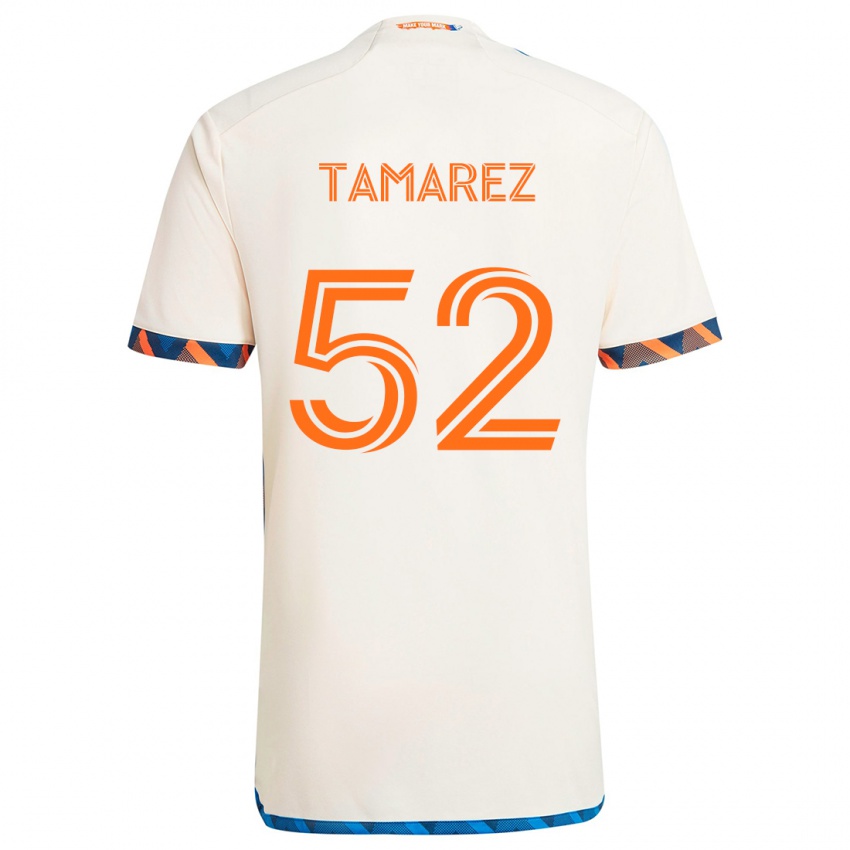 Kinderen Lucas Tamarez #52 Wit Oranje Uitshirt Uittenue 2024/25 T-Shirt