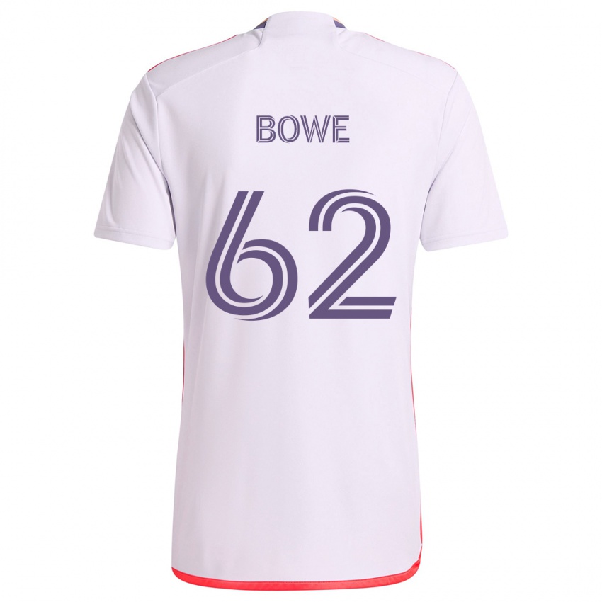 Kinderen Thomas Bowe #62 Wit Rood Paars Uitshirt Uittenue 2024/25 T-Shirt