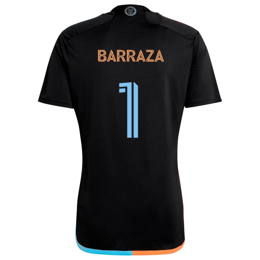 Kinderen Luis Barraza #1 Zwart Oranje Blauw Uitshirt Uittenue 2024/25 T-Shirt