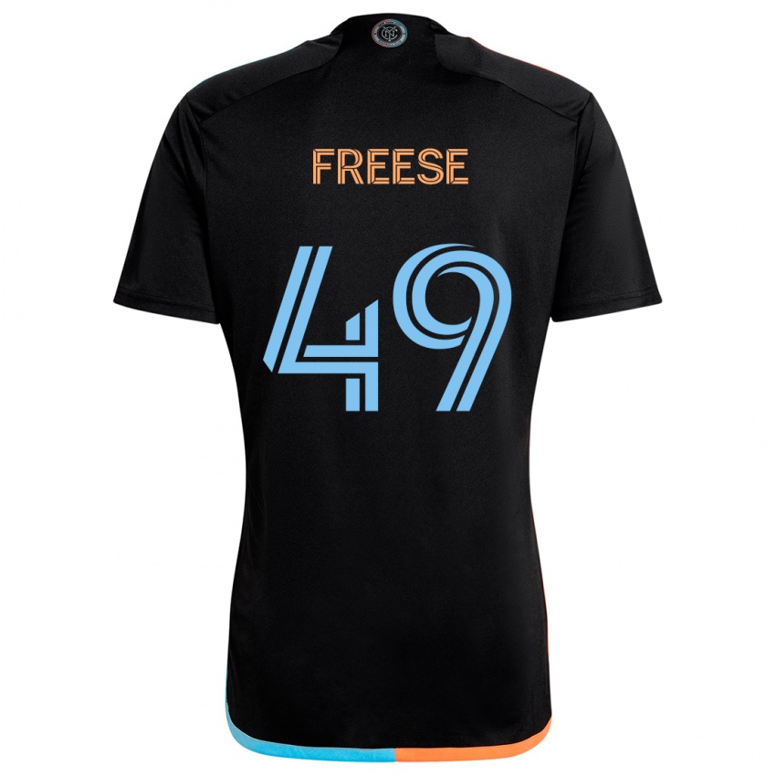 Kinderen Matt Freese #49 Zwart Oranje Blauw Uitshirt Uittenue 2024/25 T-Shirt