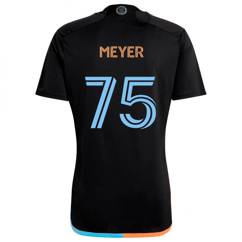 Kinderen Will Meyer #75 Zwart Oranje Blauw Uitshirt Uittenue 2024/25 T-Shirt