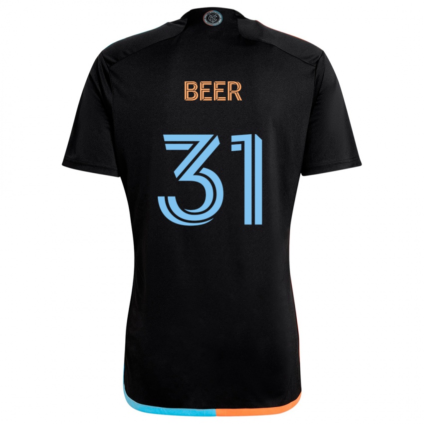 Kinderen Jack Beer #31 Zwart Oranje Blauw Uitshirt Uittenue 2024/25 T-Shirt