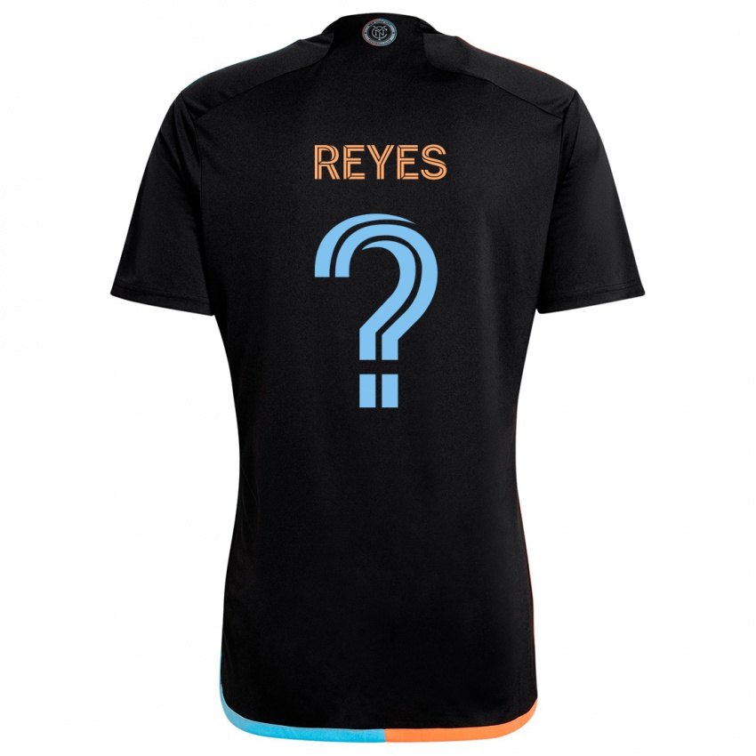 Kinderen Andrew Reyes #0 Zwart Oranje Blauw Uitshirt Uittenue 2024/25 T-Shirt