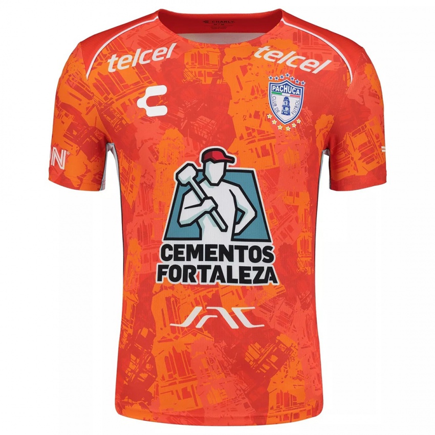 Kinderen Julio Pérez #34 Oranje Wit Uitshirt Uittenue 2024/25 T-Shirt