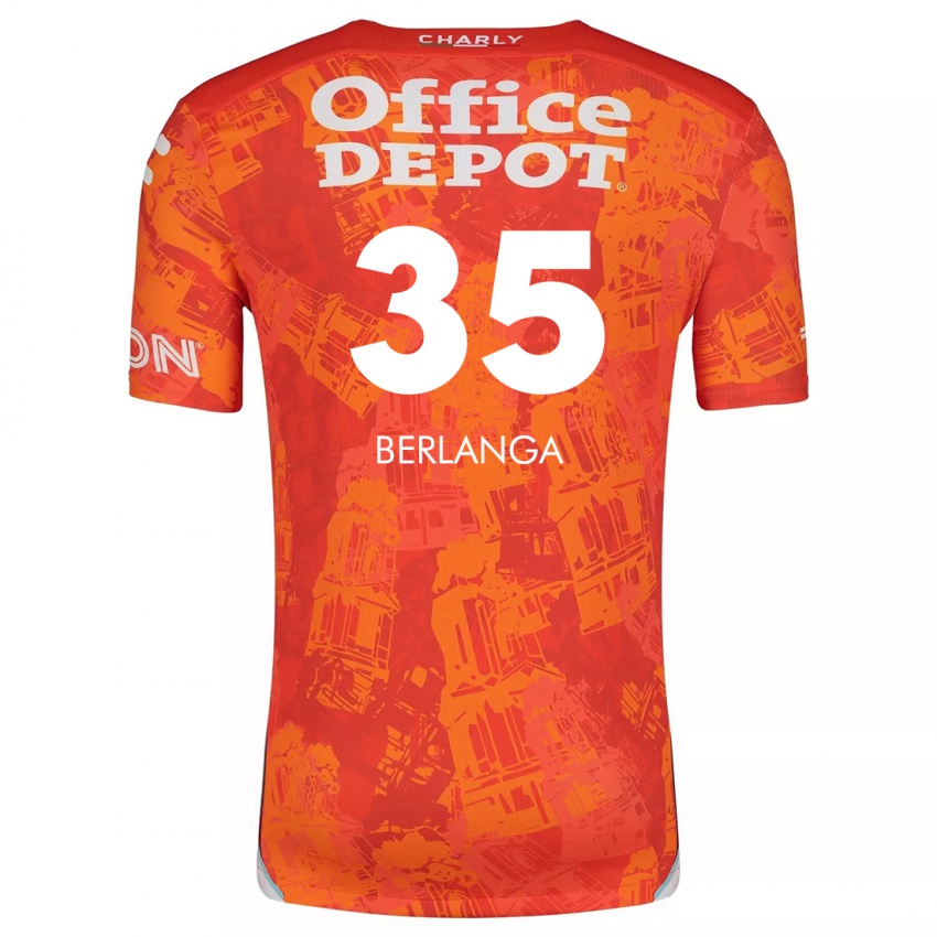 Kinderen Jorge Berlanga #35 Oranje Wit Uitshirt Uittenue 2024/25 T-Shirt