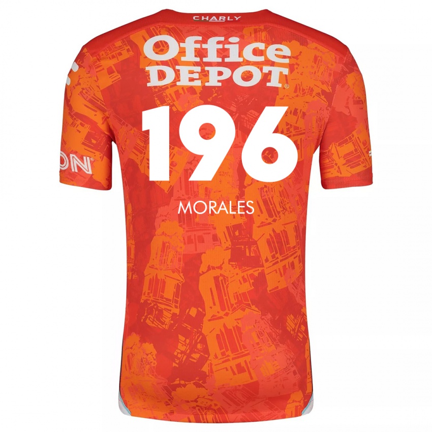 Kinderen Erik Morales #196 Oranje Wit Uitshirt Uittenue 2024/25 T-Shirt