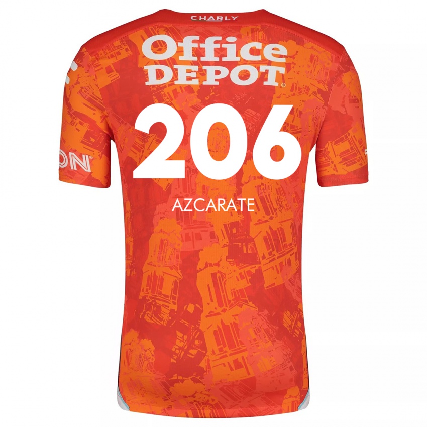 Kinderen Yerar Azcárate #206 Oranje Wit Uitshirt Uittenue 2024/25 T-Shirt