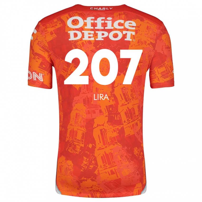 Kinderen Almir Lira #207 Oranje Wit Uitshirt Uittenue 2024/25 T-Shirt